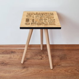 Hanah Home Mesa Auxiliar Shp153 - Camel